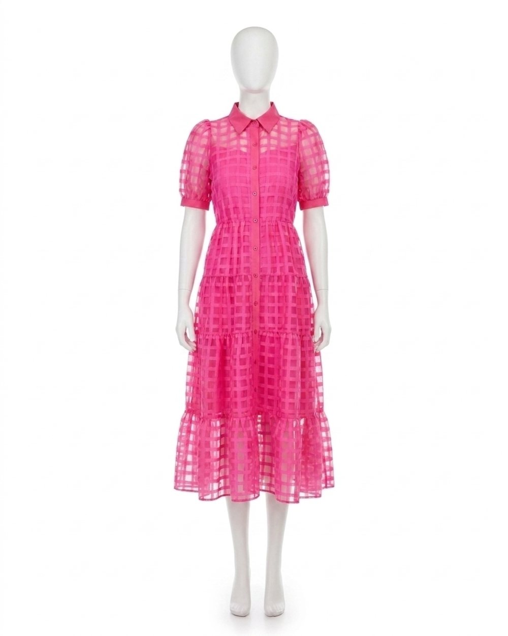 NEW JADE tiered maxi dress in pink